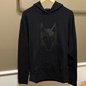 Greyson Black Wolf-Emblem Pullover Hoodie